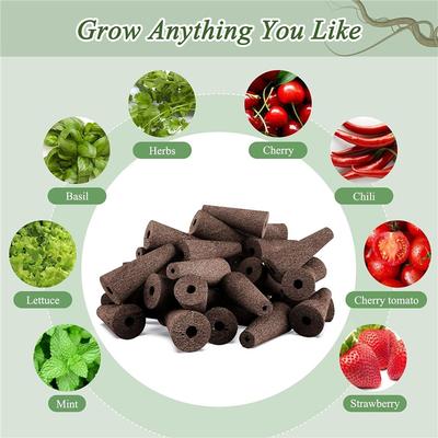24 Stück Samenkapsel-Set für den Garten, Hydroponik-Garten Zubehör für Startsystem Pflanzenkeimungs-Kits