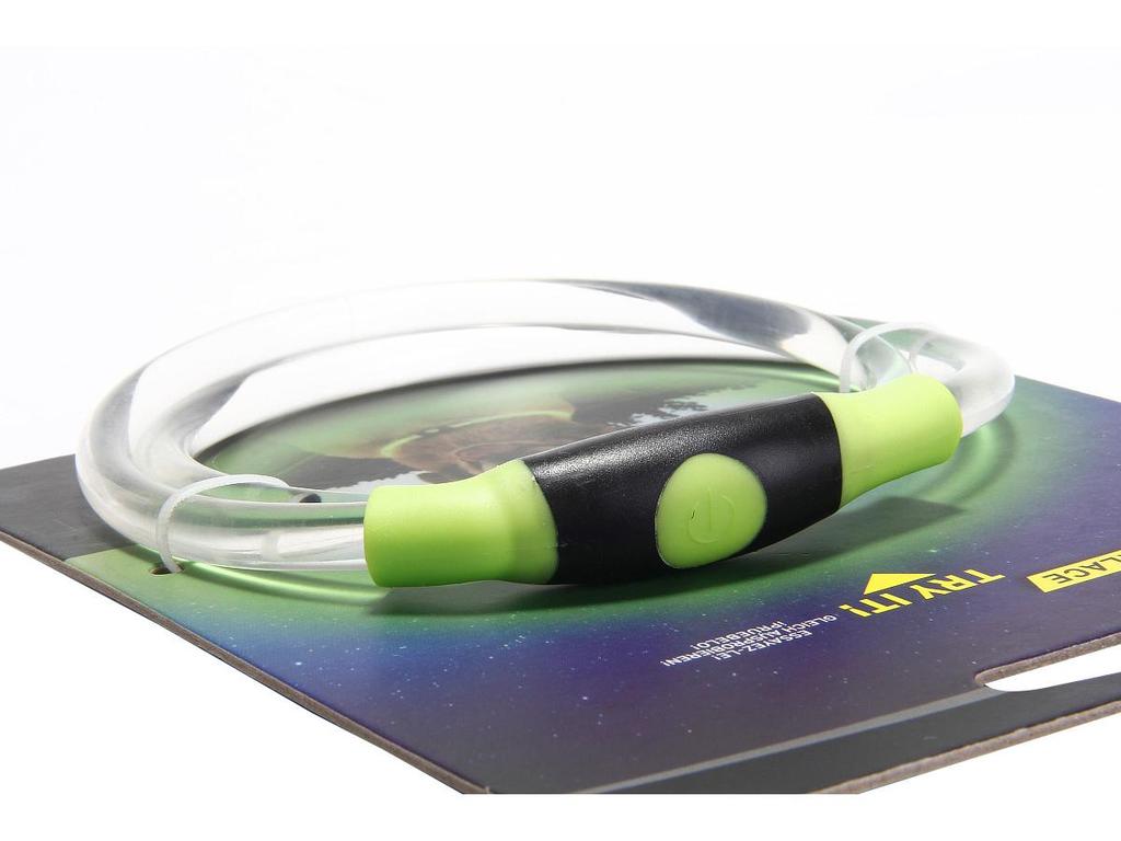 Helle Transparente PU Leuchtendes Hundehalsband für die Nacht