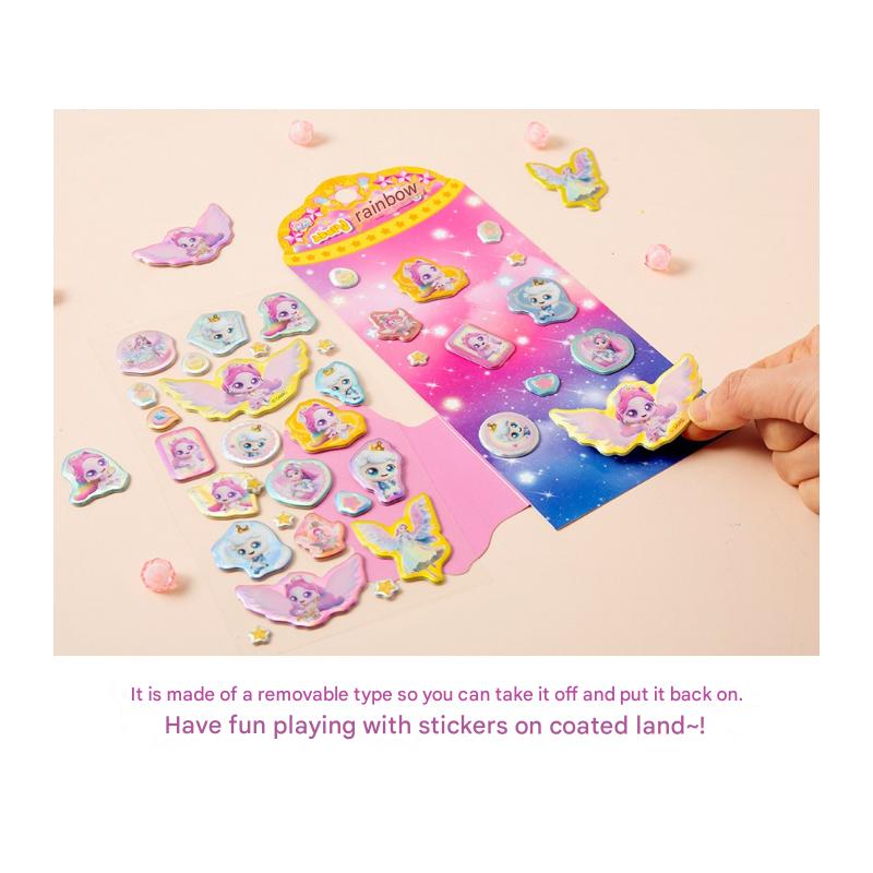 Made In Korea - Catch! Teenieping Season 5 Shining Rainbow Sticker Set (Auroraping · 3 Sheets)