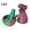 Dinosaur Stress Relief Toy 3D Printed Egg Toy, Articulated Tyrannosaurus Fidget for Desk Decor Relief, Desktop Ornament Home Office Collectible Model
