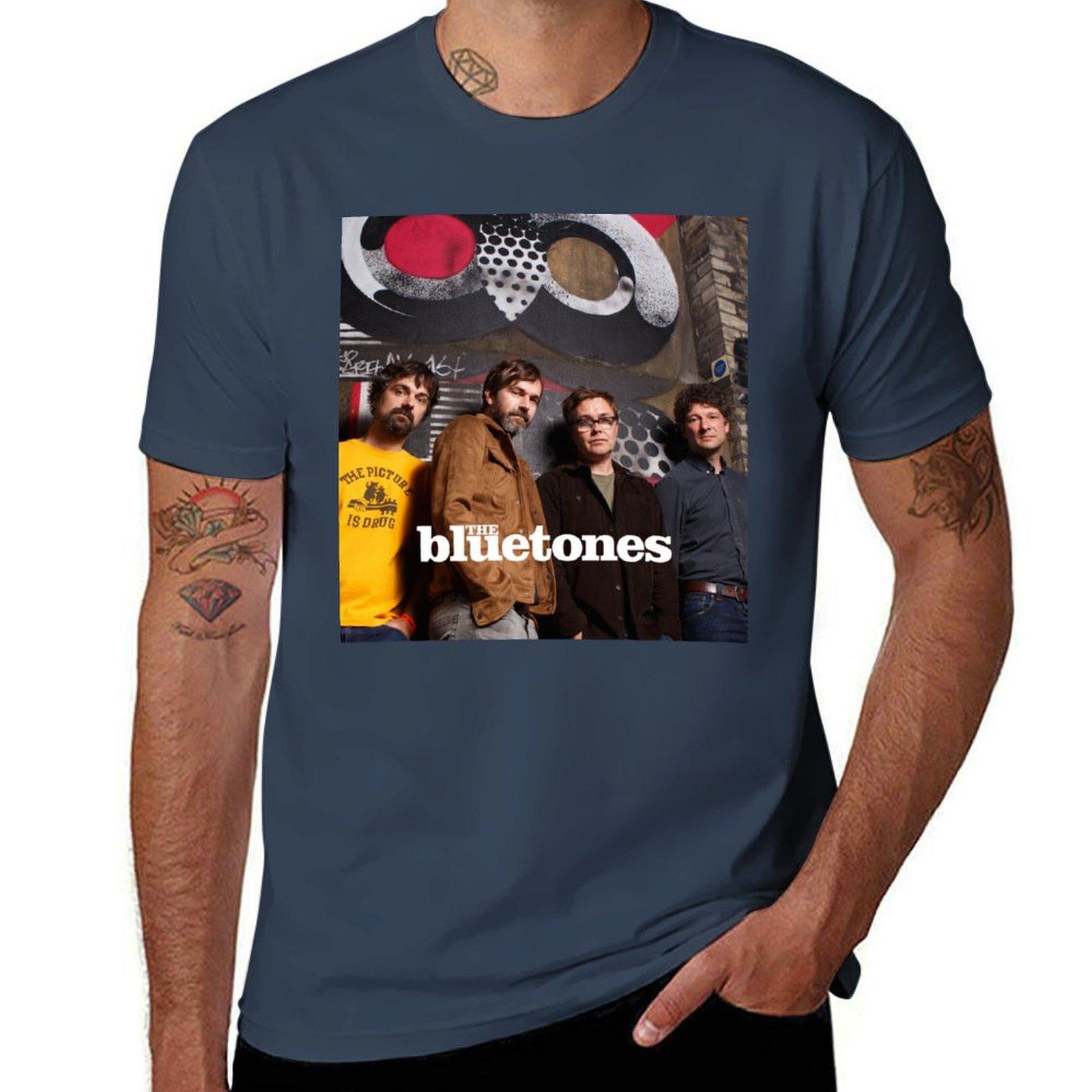 oneblue Show The Bluetones to Fly World Tour 2021 T-Shirt man t shirt cotton high quality g man t shirts for men T-Shirt S