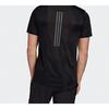 adidas T Shirts Men's Black Crew Neck Moderate Straight Fit FM2093