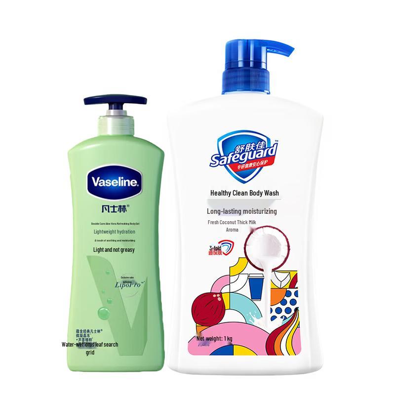 

Vaseline Aloe Fresh Body Lotion & Coconut Milk Shower Gel Set