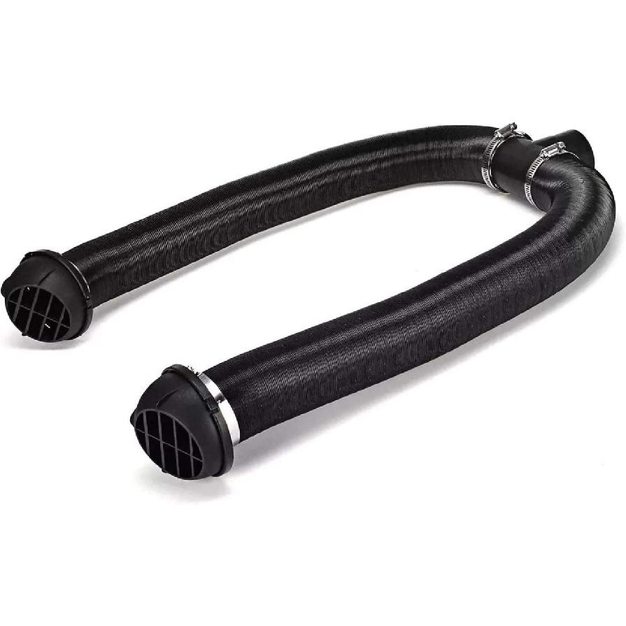 

75mm Diesel Heater Pipe Ducting, Air Duct Hose, Car Warm Air Outlet Vent T-Shaped Tee Telescopic Hose Clips for Webasto Eberspacher Parking Heater