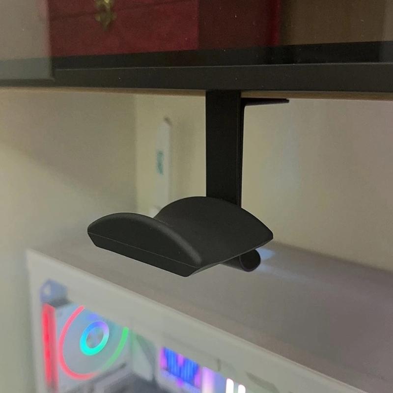 Toolless Adjustable Desk Clamp Headsets Stand For Workspaces Headphone Rack With Secure Grip