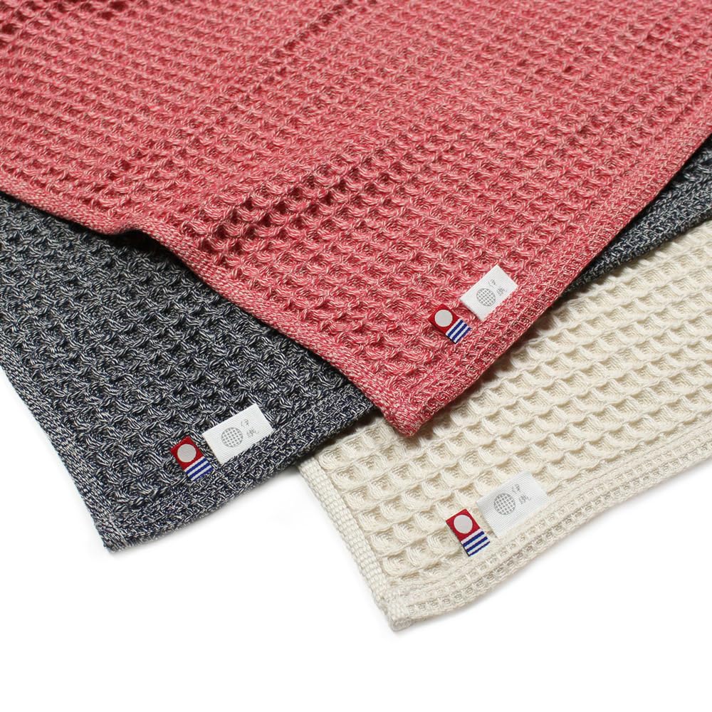 Imabari Towel Bath Towel 68x130cm Iori Waffle (Red)