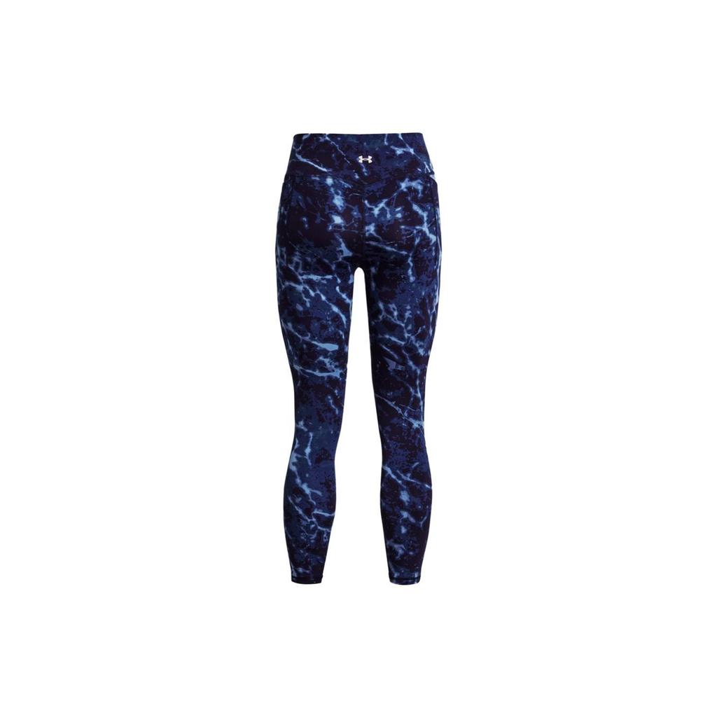 Under Armour Slim Fit High Waist Printed Leggings Women Leggings Blue 1380859-410
