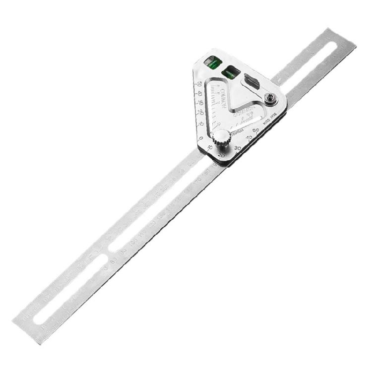 

Multipurpose Stainless Steel Triangular Ruler Providing Accurate Measurements Professional Sliding Angles Ruler 1