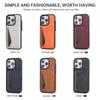 Apple 16 Solid Color Card Holder Stand Business Phone Case with Full Coverage and Side Card Slot