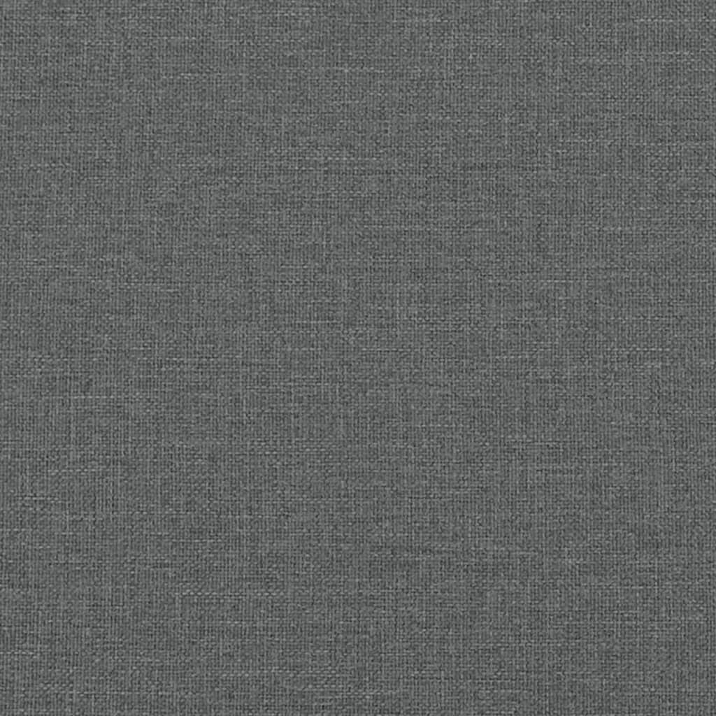 Vidaxl 3-Osobowa Sofa Z Podnóżkiem, Ciemnoszary, 180 Cm, Tkaniną