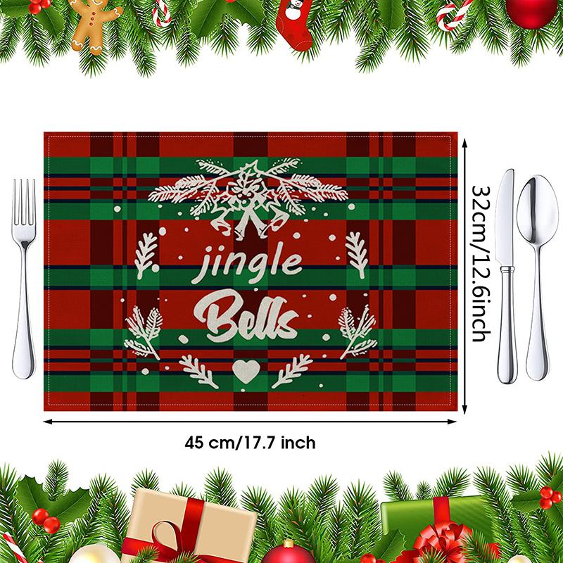 Christmas Placemats, Coasters, Cotton and Linen Tablecloths, Linen Insulation Mats, Kitchen Table Mats, Western-style Napkins.