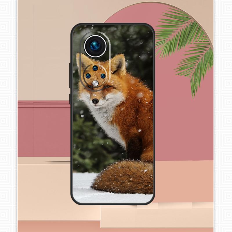 Cute Fox In Autumn Case For Honor Magic 5 6 7 8 Pro Honor 400 Lite 200 X9c X9b X9a X8b X8a X8c 50 70 90 Cover