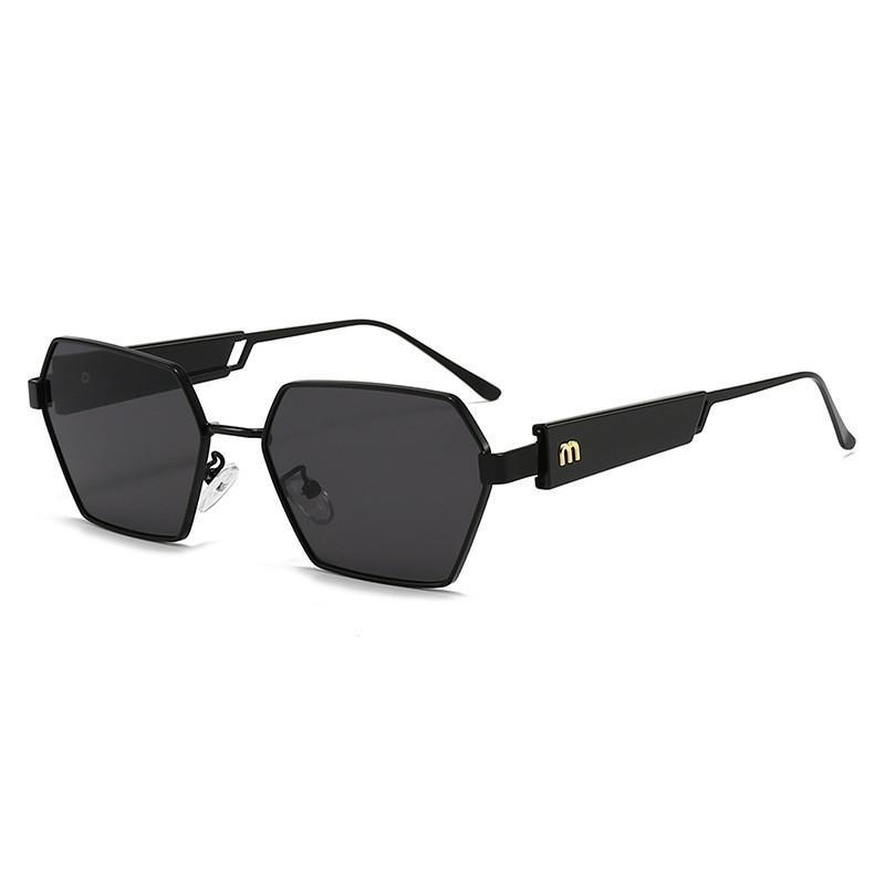 

Geometric Mens Sunglasses With Uv400 Protection For Outdoor Activities And Fashion Style Black Gray