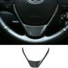 BOYOUS Steering Wheel Panel Cover Trim Sticker Car Interior Accessories ABS Carbon Fiber Auto Interior Decoration Moulding Trims For Corolla 2014
