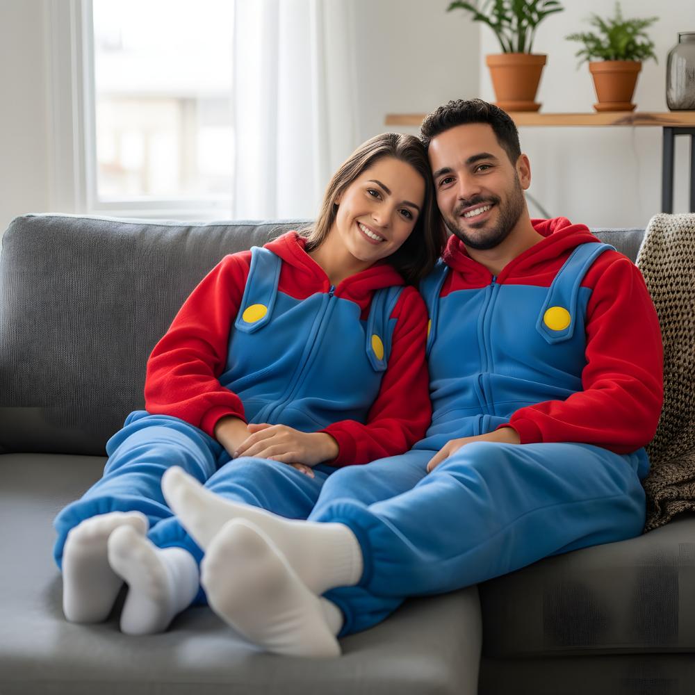 Piżama Onesie Kigurumi Kostium Przebranie Super Mario S: 145 - 155 Cm