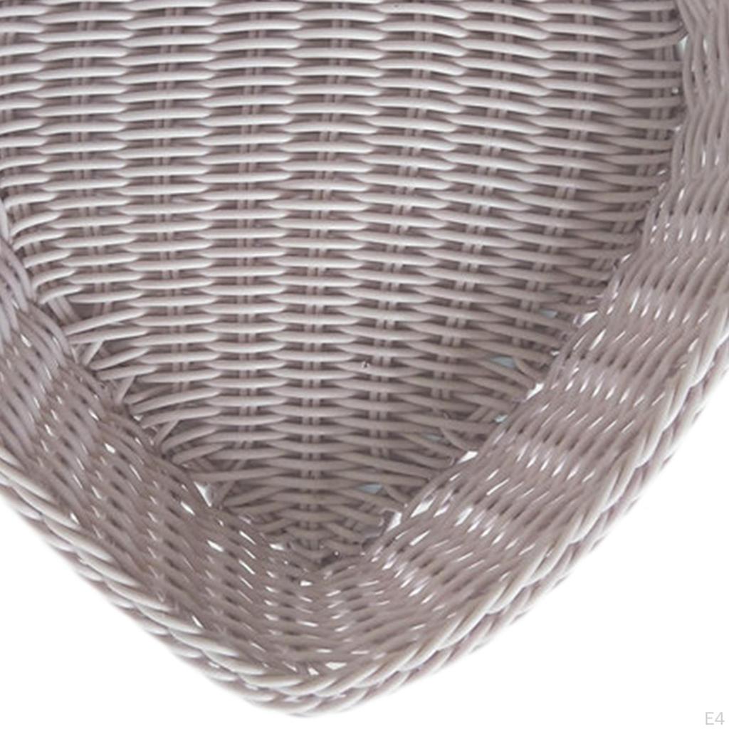 Umělý Ratanový Košík na Ovoce ve Tvaru Srdce Úložný Snack pro Domov