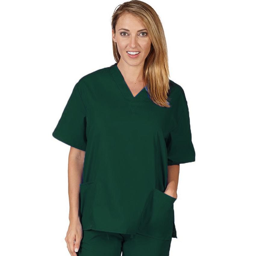 Xia Doctor Unisexový scrubový oblek: Pohodlný, prodyšný a pot pohlcující chirurgický plášť s krátkým rukávem