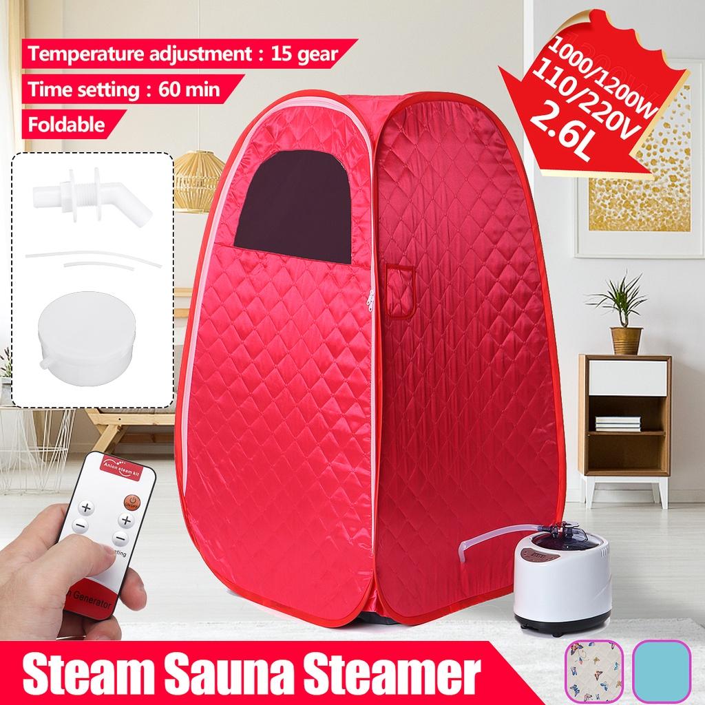 1200W 2.6L Lose Weight Detox Therapy Steam Fold Sauna Generator for Sauna SPA Larger Tent Portable Sauna Steam Bath