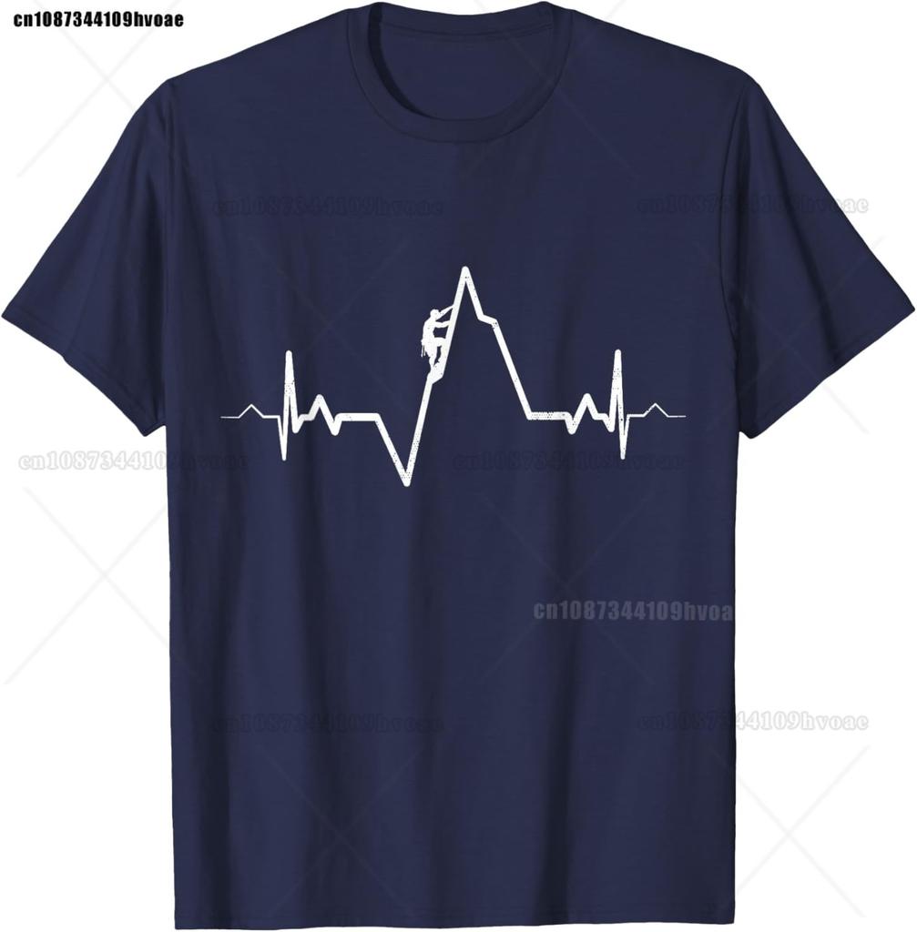 Climbing T-Shirt Heartbeat Rock Mountain Bouldering Gift T-Shirt