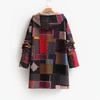 Womens Oversized Hooded Cotton-Padded Coat Winter Ethnic Style Loose Fit Warm Outerwear