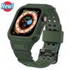 Case for Apple Watch Band 44mm 45mm 49mm 42mm 40/38 Watch Strap for Iwatch 7 8 6 5 4 SE TPU Protective Cover Silicone Bracelet