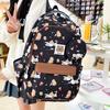 Schoolbag new fashion backpack casual Japanese ins style student schoolbag women's large capacity cartoon graffiti cute backpack