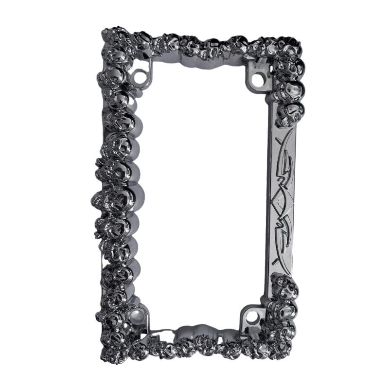 Motorcycle Number License Plate Holder Frame Decorative Numbers Plates Cover