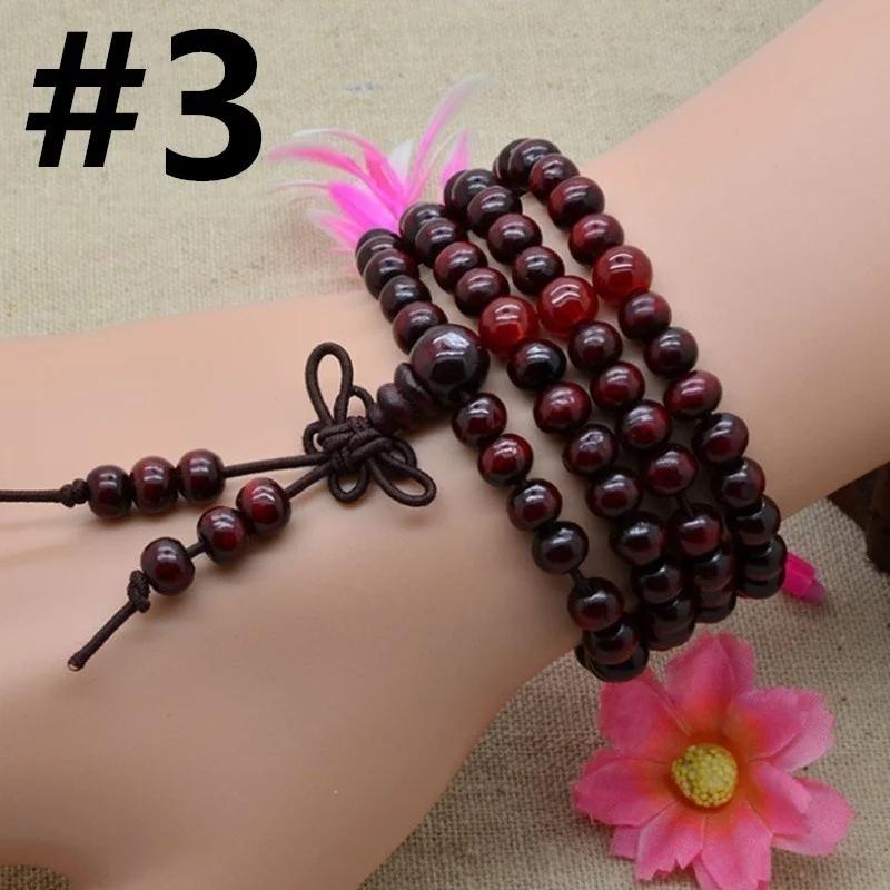 Natural Stone Black Rainbow Obsidian Bracelet Man Women 108 Beads Stretch Bracelets 8mm Fashion Buddha Rosary Buddhist for Lover