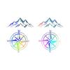 Mountain Stickers for Cars, Mountain Car Stickers, Car Door Decals