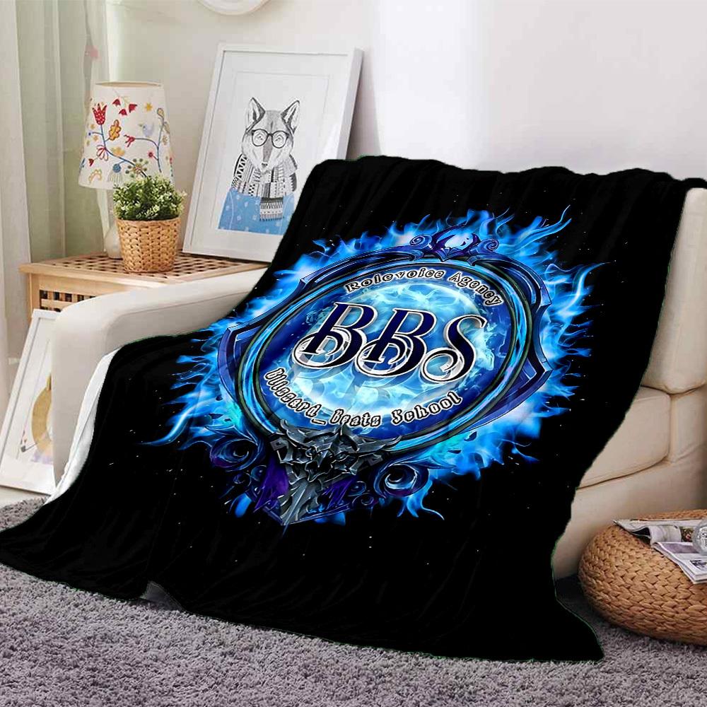 

1pc BBS Rolevoice Agency Soft Flannel All Season Throw for Home, Office, Outdoor UseDurable Comfort Soft Warm Throw for Home 80x120cm
