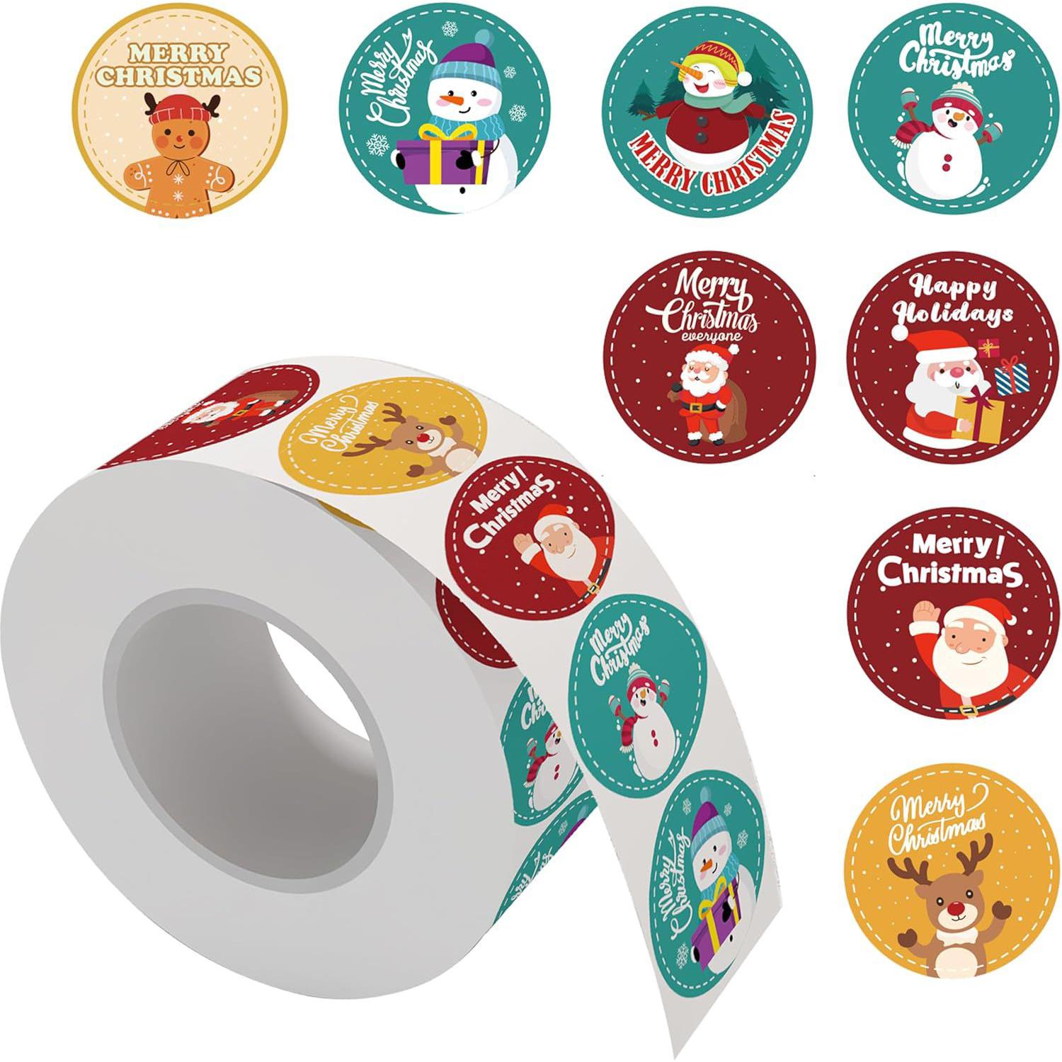 100-500Pcs High-Standard Santa Top-Grade Claus Top-Grade Stickers High-Standard Party Top-Grade Christmas High-Standard Gift Premium-Quality