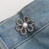 Reusable Detachable Waistband Flower Buttons Tool Jeans Waist Buckle Adjustment Button For Pants Jeans Waist Clip