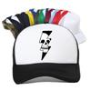 Thunder Lightning Skull Badge Baseball Cap Unisex Mesh Breathable Trucker Hat Motorcycle Racing Outdoor Sport Gift