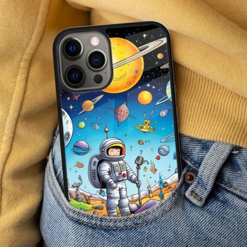 Moon Stars Space Soft Phone Case for iPhone 17 Air 16e Pro Max 15 Pro 13 14 Plus 11 12 MagSafe Magnetic Coque