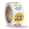 50-500Pcs English Animals Cartoon Stickers For Kids Toys Label School Teacher Reward Sticker 1Inch Pattern Motivational Sticker