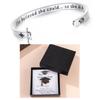 Grad Cap Box Graduation Gifts for Her Adjustable Bracelet Bangle Brooch for Middle School High School College Grads Card Box