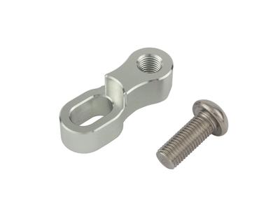 POSH 000720-03 Motorcycle Goods Offset Mirror Adapter M10 Positive Screw Silver