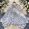 2025 Long-sleeved Top Design with Ribbons Advanced Autumn Temperament New Loose Shirt