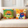 Happy W-wiggle Cartoon Pillow Case Applicable Space For Guest Rooms Interiors Cars Office House Decoration