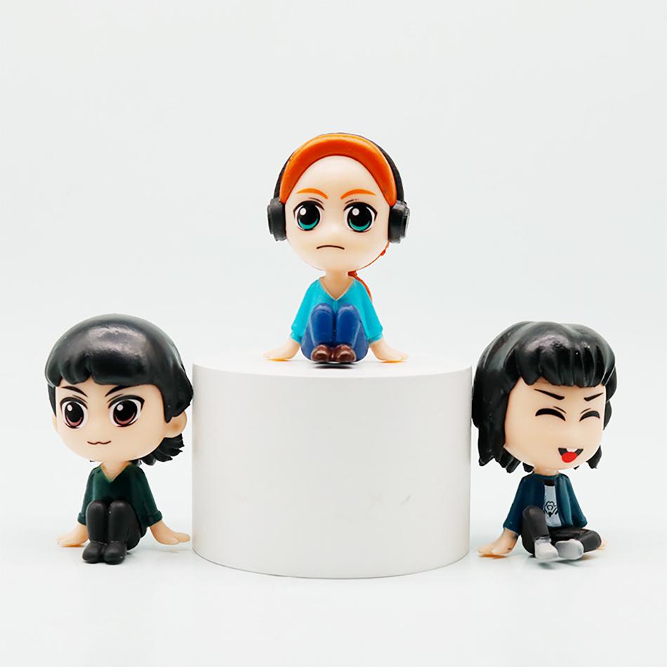 8 Stück/Set Zeichentrickfiguren Spielzeug Niedliche Eleven Demogorgon Anime Figur PVC Ornamente Modell Spielzeug Kindergeschenke Für Kinder Halloween