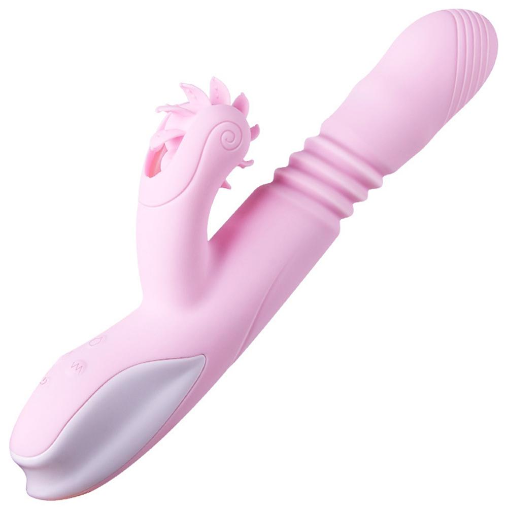 G Spot Dildo Rabbit Vibrator for Women Dual Vibration Silicone Waterproof Female Vagina Clitoris Massager Sex Toys for Women