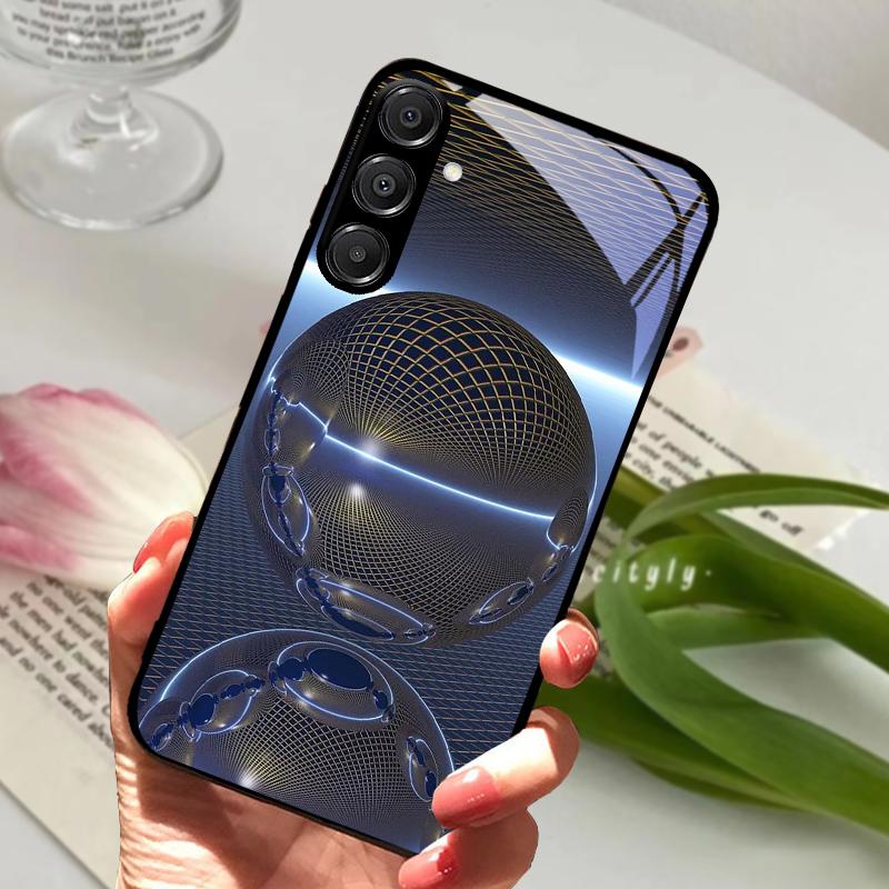 For Samsung A26 5G Case Hard PC Tempered Glass Phone Cover For Samsung Galaxy A36 A56 5G Fashion Animal Glass Protector Cases