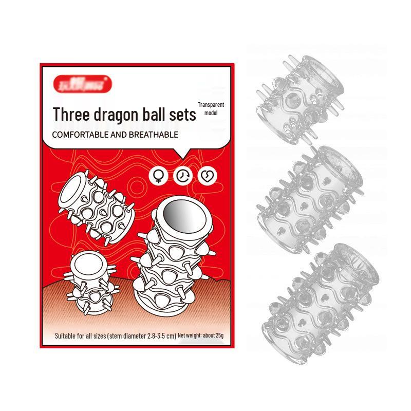 Pleasing Play Crystal Wolf Tooth Sleeve Glans Ring with Exploding Trendy Design