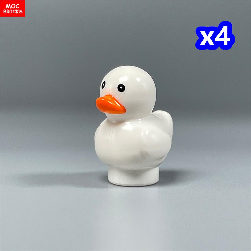 MOC Blocks Animal Duck Swan River Lake Farm Scene View Accessories DO IT YOURSELF Construction Bricks Playthings ideal for Kids Gifts