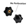 2-10pcsThumb Knob Nut M4 M5 M6 M8 M10 M12 Black White Clamping Handle Plum Thread Hand Mechanical Manual Tighten Star Nuts