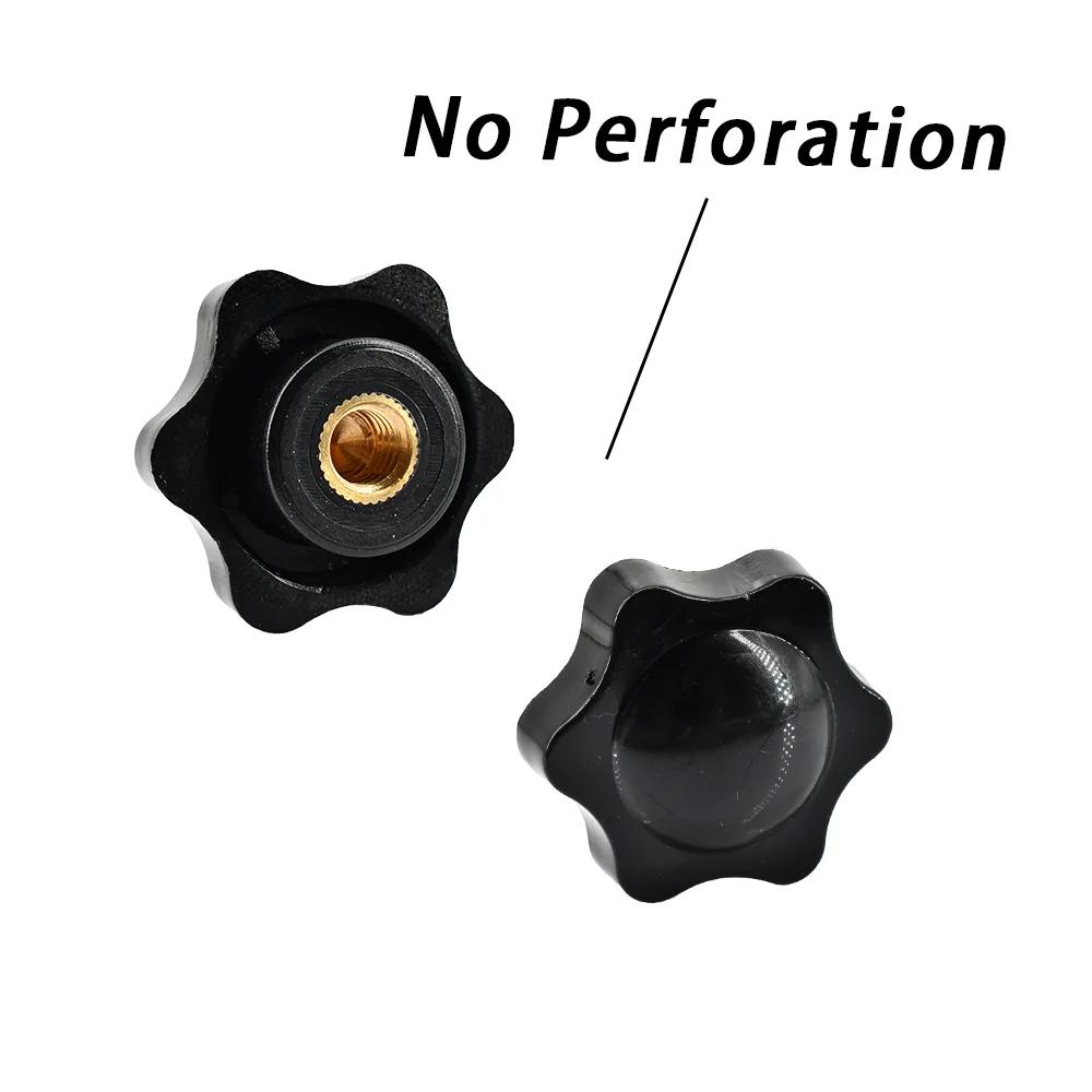 2-10pcsThumb Knob Nut M4 M5 M6 M8 M10 M12 Black White Clamping Handle Plum Thread Hand Mechanical Manual Tighten Star Nuts