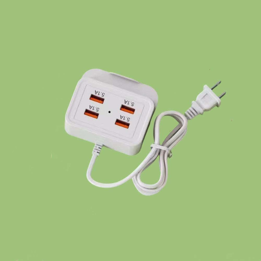 

5.1A 4 порта USB зарядное устройство PD Type C быстрая зарядка настенное зарядное устройство для iPhone 15 Samsung Xiaomi телефон быстрый адаптер питания EU US вилка 4USB White US