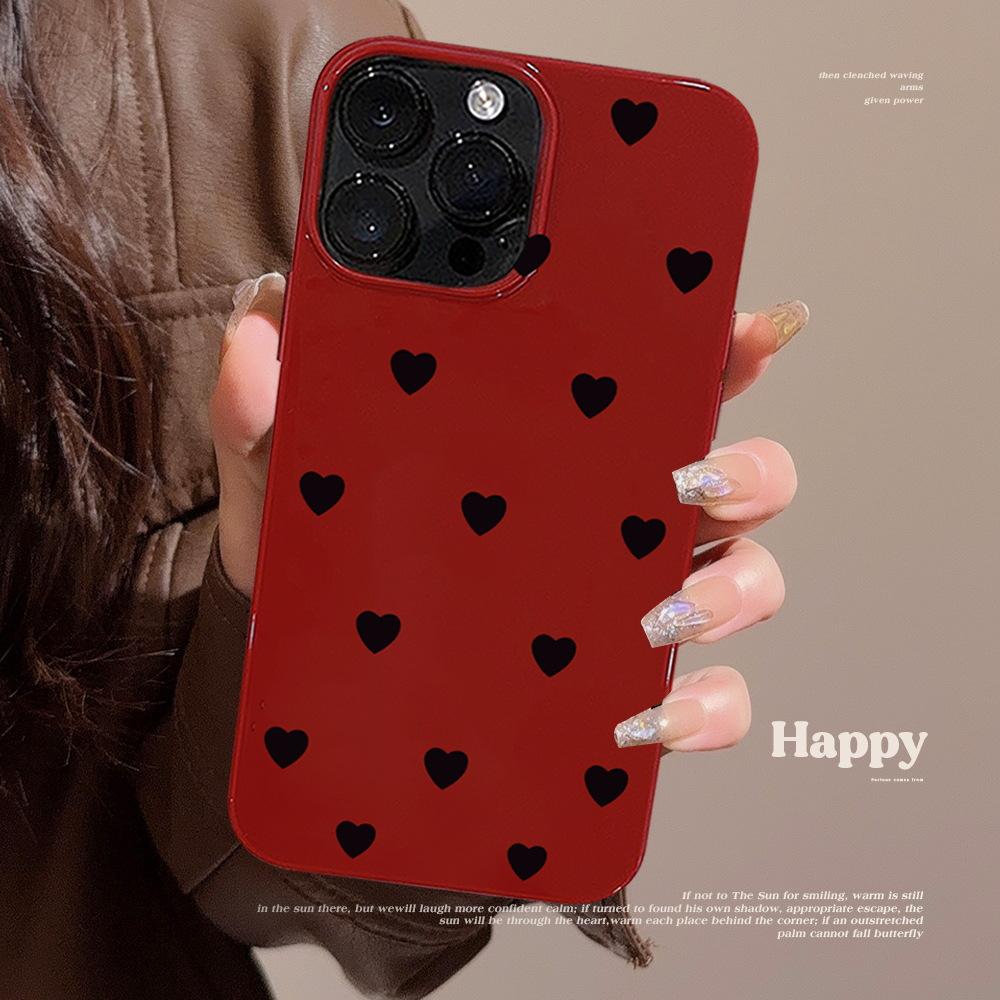 Black Heart Case for iPhone 17 iPhone 17 Pro Max