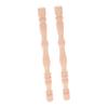 POPETPOP 2pcs Wooden Pillar House Corner Decoration Wooden Baluster Spindle Furniture Legs Dollhouse Curtain Processed Wooden Baluster Roman Row