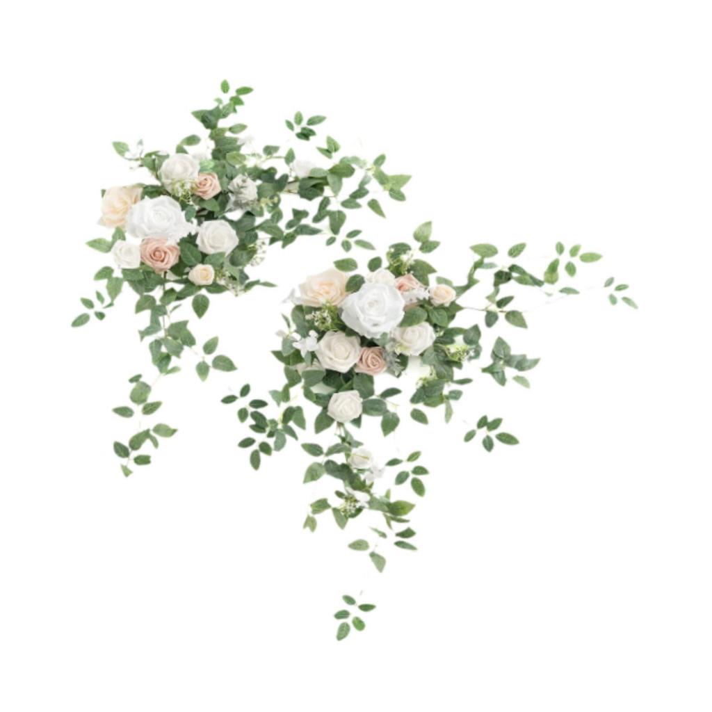 2 Stück Hochzeitsbogen Blume Dekoration für Themenarrangement Empfangs-Hintergrund